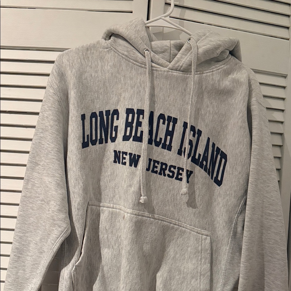 Long Beach Island Gray Hoodie